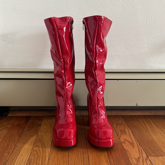 Amazon Shoes Red Gogo Boots Poshmark